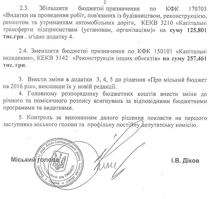 РІШЕННЯ ХIII СЕСІЇ VIІ СКЛИКАННЯ від 16.06.2016 року