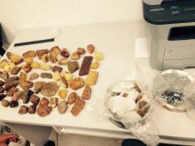 На Київщині упереджено незаконне вивезення 13 кг бурштину