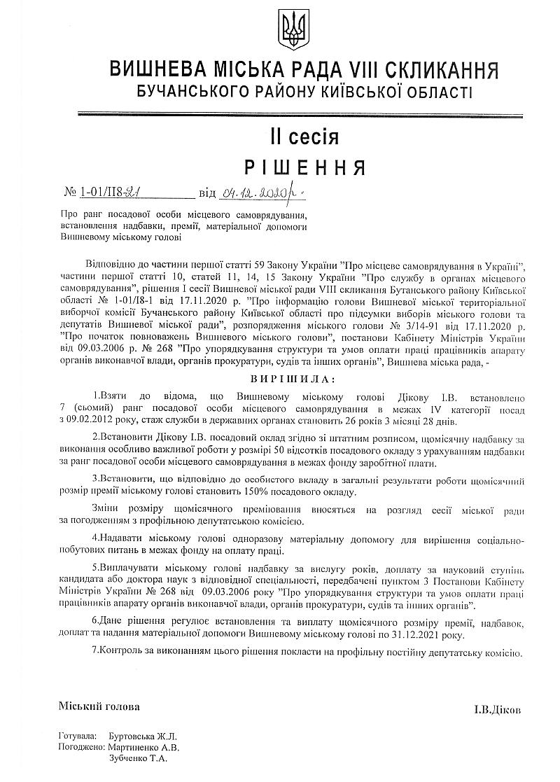 Проекти рішень II сесіЇ VIІI скликання