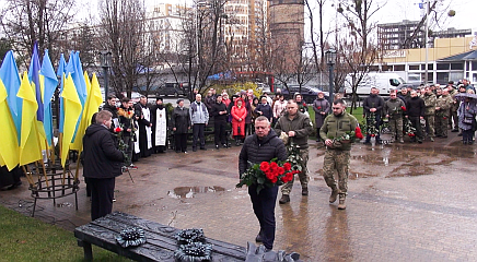 Сьогодні у Вишневій міській громаді відзначили річницю визволення Київщини від російських окупантів