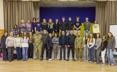 У ліцеї "Основа" відбулася зустріч із захисниками