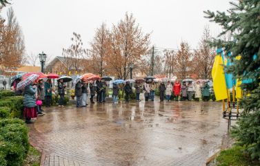 Вишнева міська громада відзначила День Гідності та Свободи