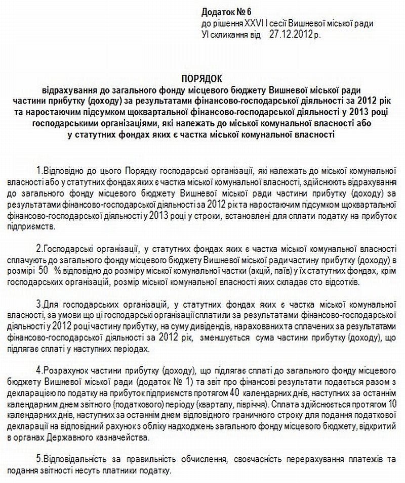 Міський бюджет 2013 рік